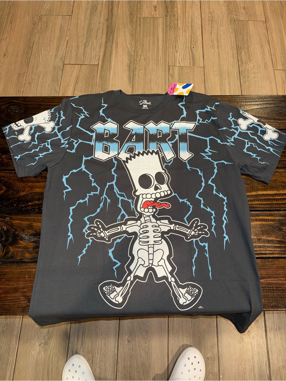 The Simpsons Bart Simpson Eat My Shorts Skeleton Tee